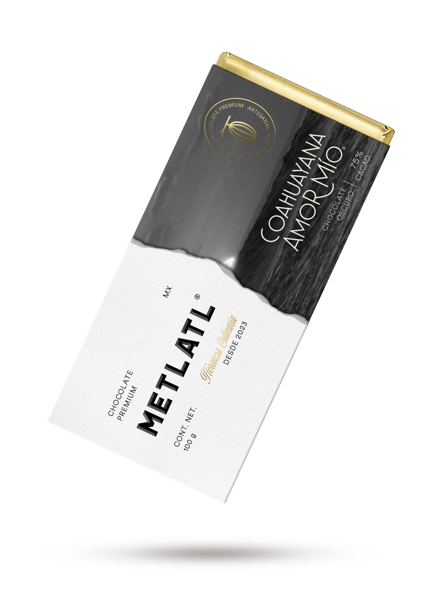 Barra Coahuayana Monk Fruit 80% - Cacao Orgánico con Avellana